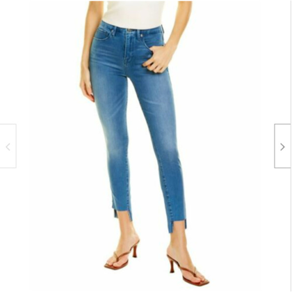 Good American Denim - Good American Good Waist Step Hem High Rise Women's Skinny Jeans, 00 / 24 NWT